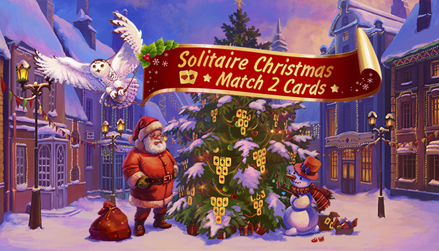 Solitaire Christmas. Match 2 Cards