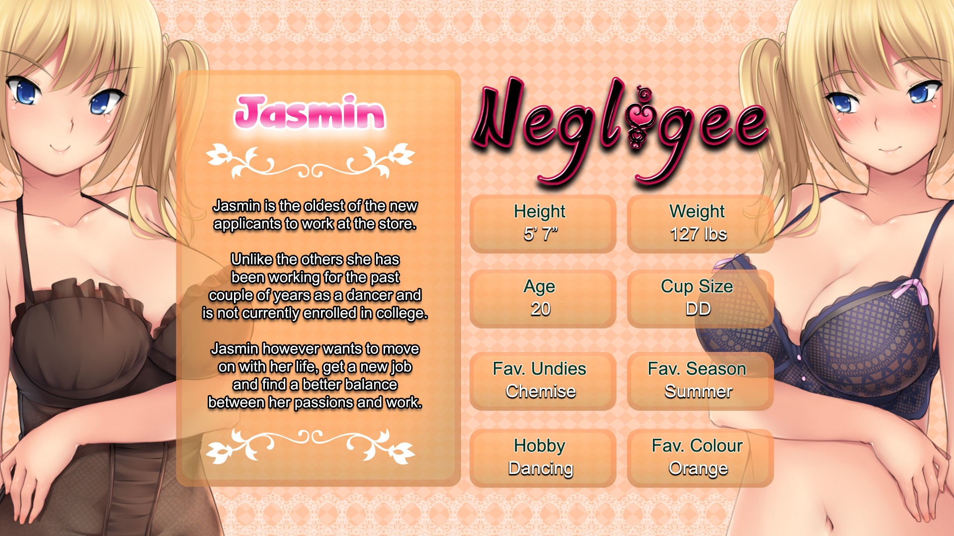 Jasmin erotic games