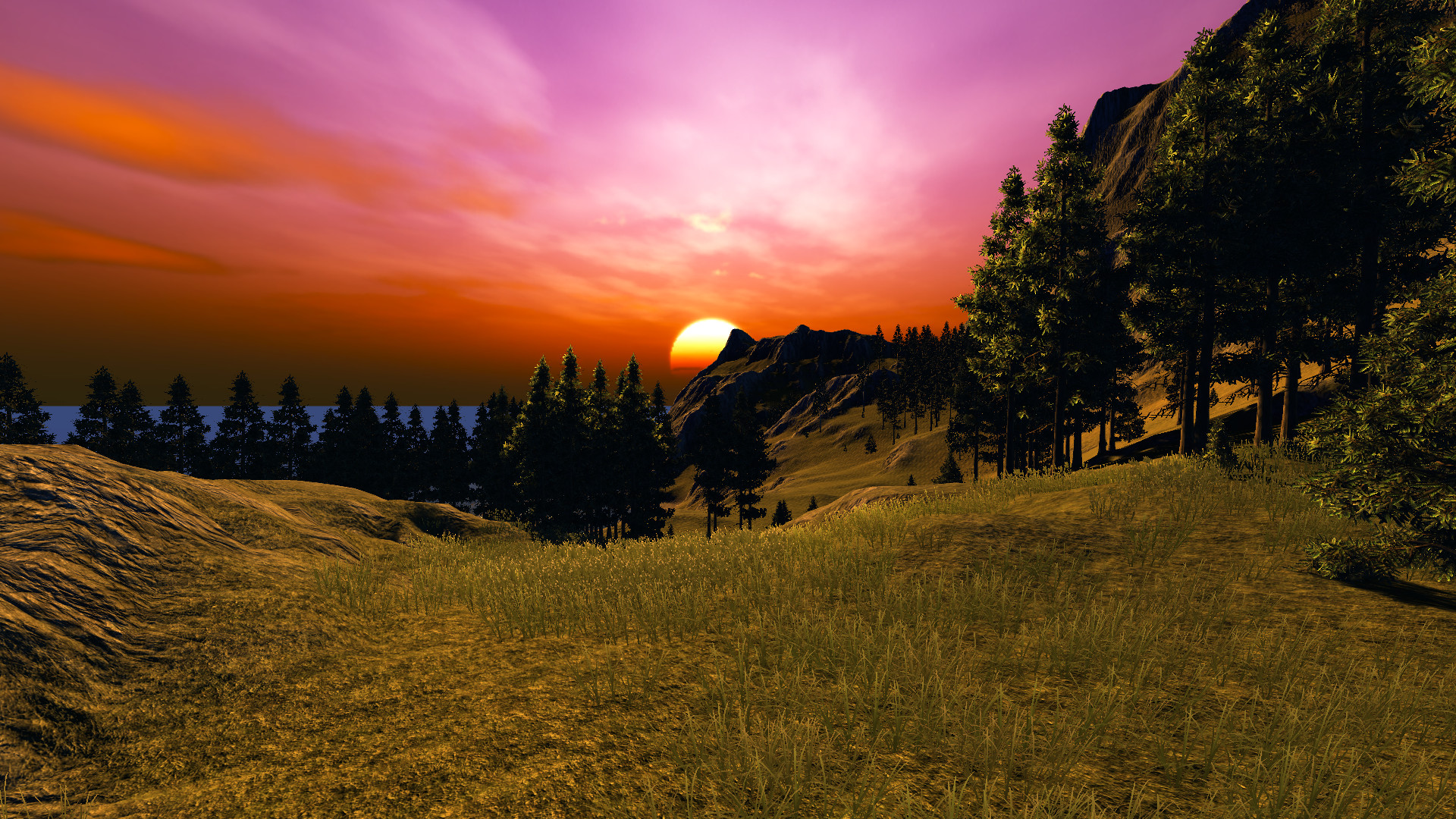 Steam Workshop::Minimalist Sunset 4k