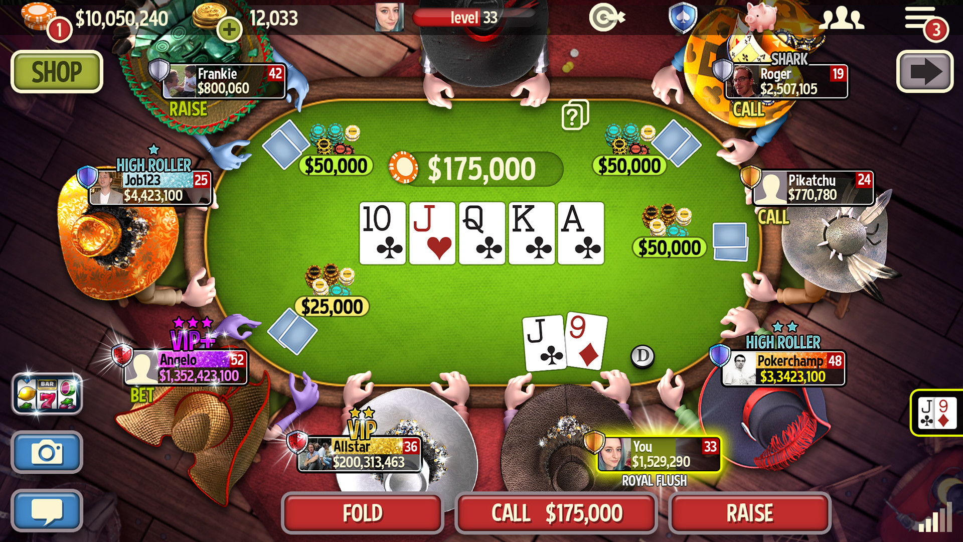 do you use real money in governor of poker 3