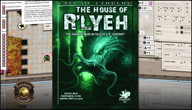 Fantasy Grounds - Call of Cthulhu: The House of R'lyeh Steam capsule image