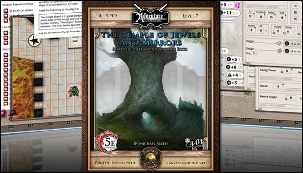 Fantasy Grounds - 5E: Shattered Heart Adventure Path (5E): The Temple of Jewels and Mirrors Steam capsule image