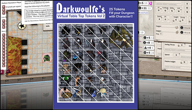 Fantasy Grounds - Top-Down Tokens - Darkwoulfe's Token Pack Vol 2 Steam capsule image
