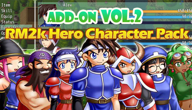 RPG Maker MV - Add-on Vol.2: RM2K Hero Character Pack Steam capsule image