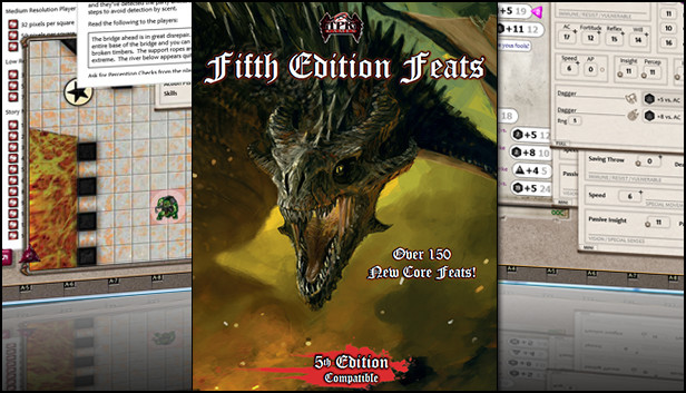 Fantasy Grounds - 5E: Fifth Edition Feats Steam capsule image