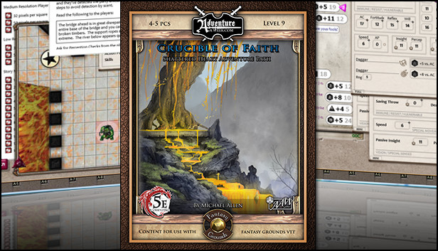 Fantasy Grounds - 5E: Shattered Heart Adventure Path (5E): Crucible of Faith Steam capsule image