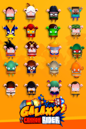 Galaxy Cannon Rider mobile game logo