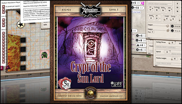 Fantasy Grounds - 5E: The Crypt of the Sun Lord Steam capsule image