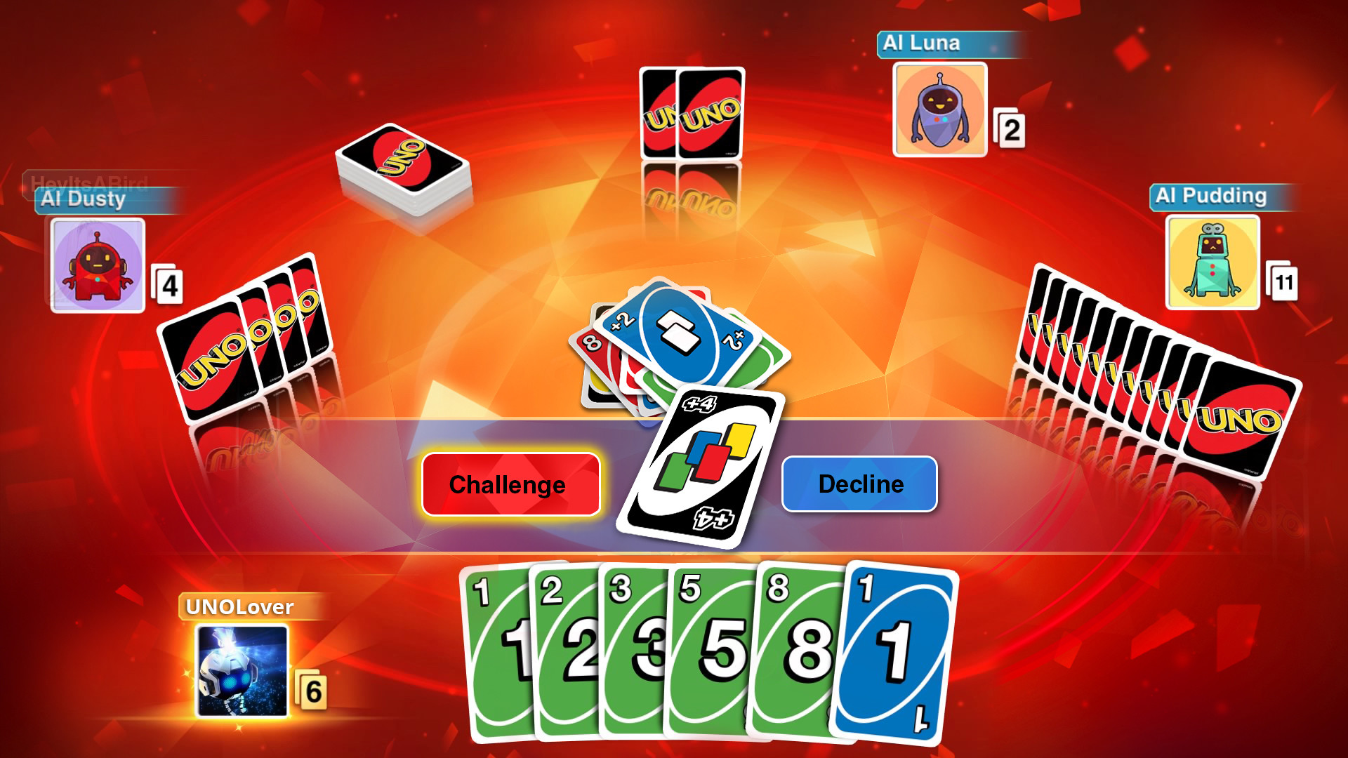 Free UNO Online Card Game - Single or Multiplayer