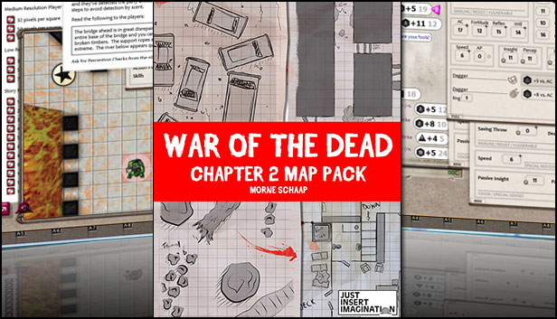 Fantasy Grounds - War of the Dead Chapter 2 Map Pack Steam capsule image
