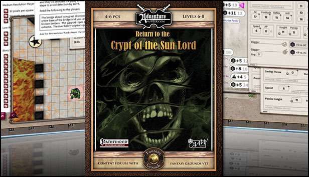 Fantasy Grounds - 3.5E/PFRPG: A24: Return to the Crypt of the Sun Lord Steam capsule image