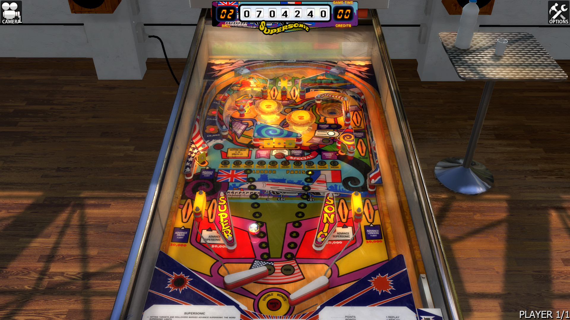 supersonic pinball