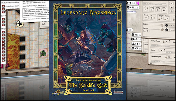 Fantasy Grounds - 5E: Legendary Beginnings: The Bandit's Cave Steam capsule image