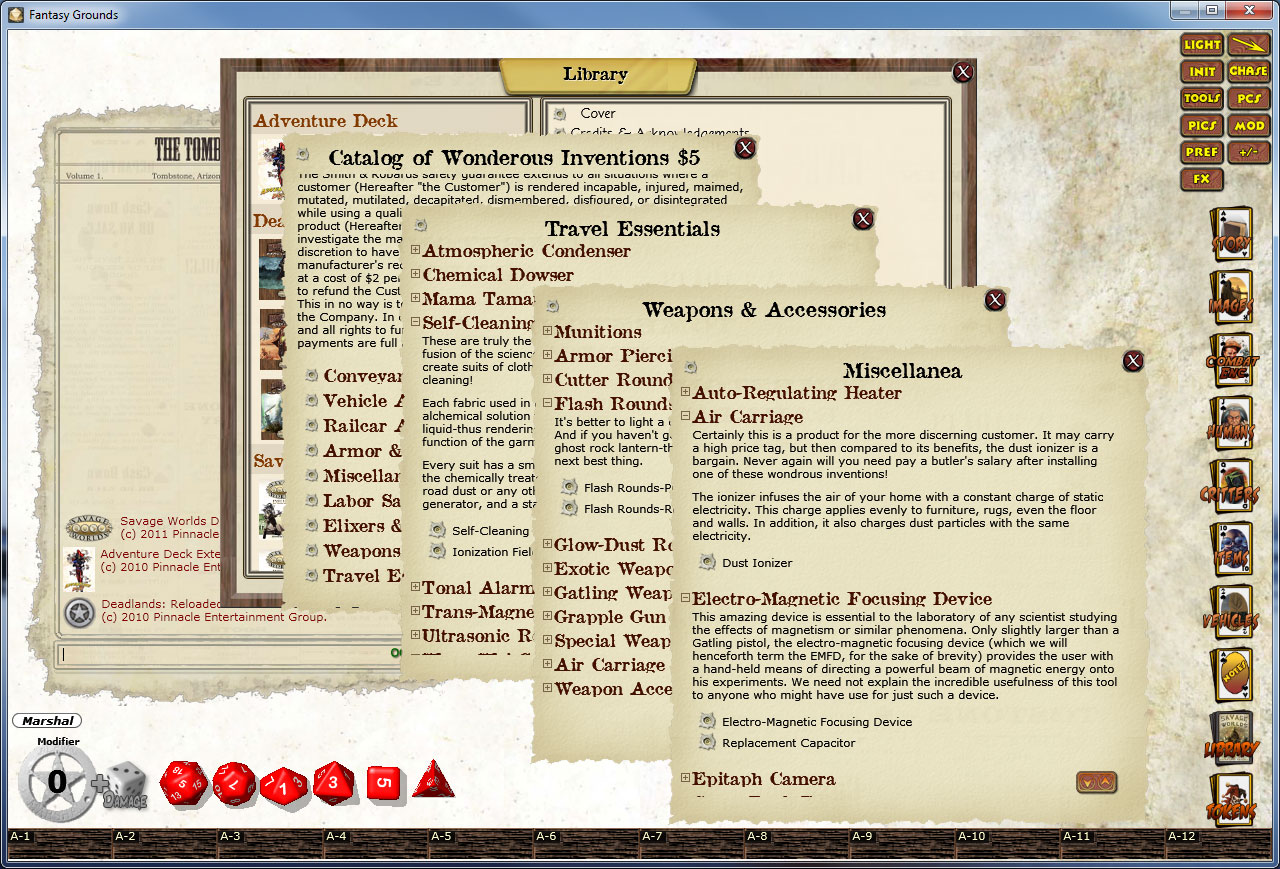 Fantasy Grounds Deadlands The 1880 Smith & Robards Catalog on Steam