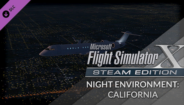 FSX Steam Edition: Night Environment: California Add-On Steam capsule image