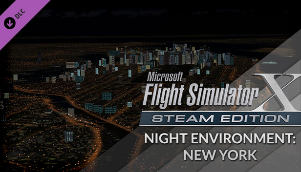 FSX Steam Edition: Night Environment: New York Add-On Steam capsule image