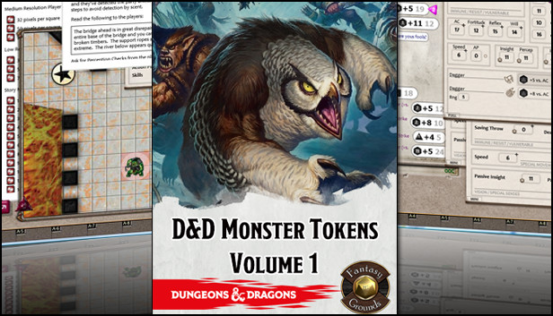 Fantasy Grounds - D&D Tokens Volume 1 Steam capsule image