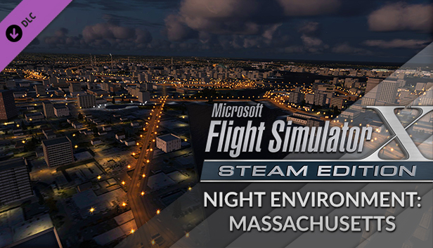 FSX Steam Edition: Night Environment: Massachusetts Add-On Steam capsule image