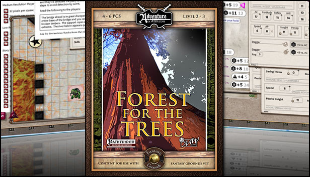 Fantasy Grounds - A04: Forest for the Trees (PFRPG) Steam capsule image