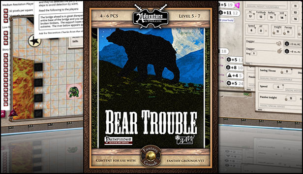 Fantasy Grounds - A06: Bear Trouble (PFRPG) Steam capsule image