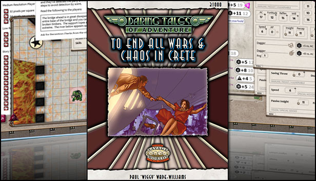 Fantasy Grounds - Daring Tales of Adventure #01 - To End All Wars & Chaos on Crete (Savage Worlds) Steam capsule image