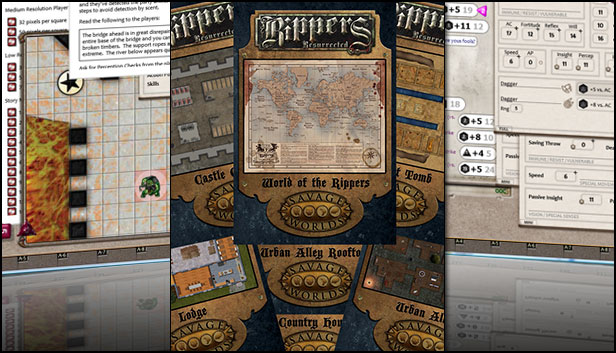 Fantasy Grounds - Rippers Resurrected Map Pack (Savage Worlds) Steam capsule image