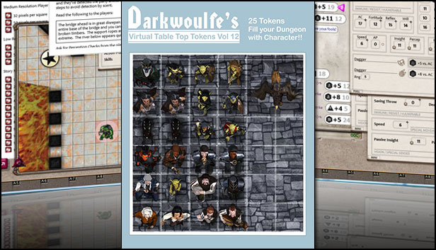 Fantasy Grounds - Darkwoulfe's Token Pack Volume 12 Steam capsule image