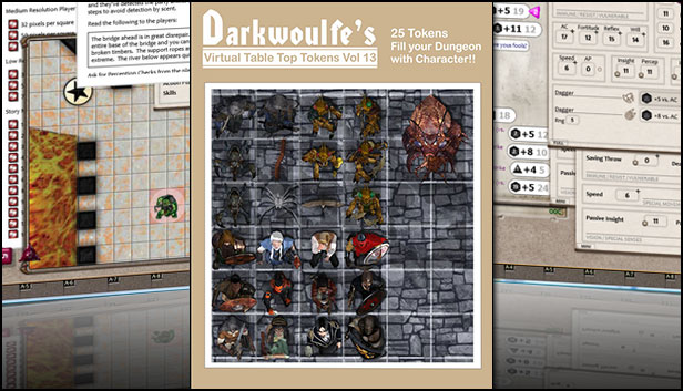 Fantasy Grounds - Darkwoulfe's Token Pack Volume 13 Steam capsule image
