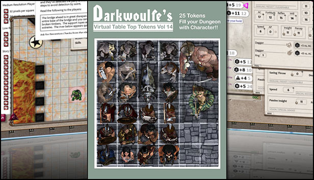 Fantasy Grounds - Darkwoulfe's Token Pack Volume 14 Steam capsule image
