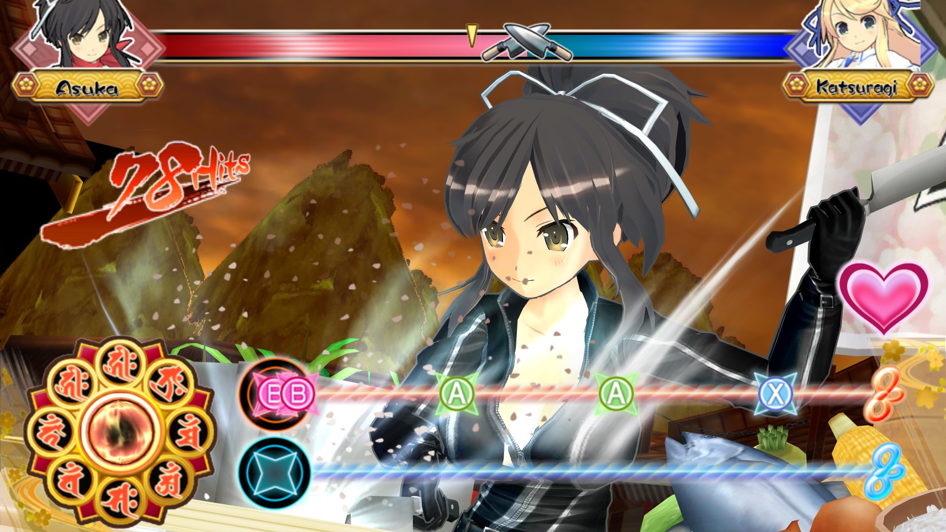 Dek de tafel Hoofd last SENRAN KAGURA Bon Appétit! - Full Course on Steam