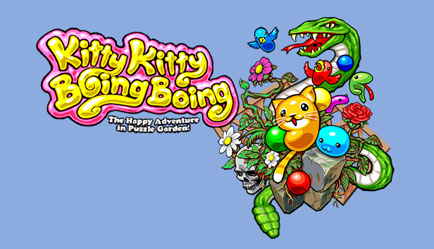 Kitty Kitty Boing Boing: the Happy Adventure in Puzzle Garden! Steam capsule image