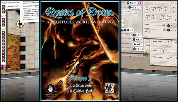 Fantasy Grounds - 5E: Quests of Doom Steam capsule image