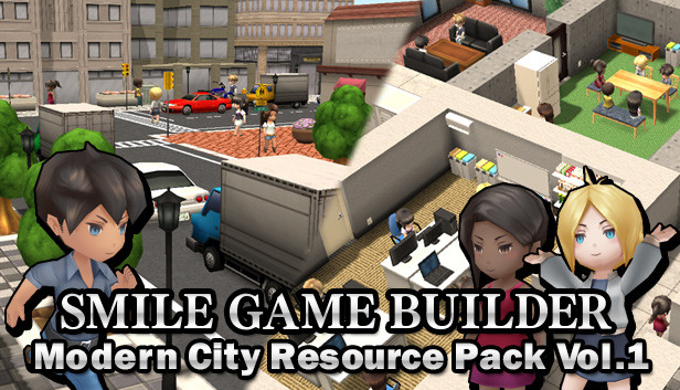 SMILE GAME BUILDER Modern City Resource Pack Vol.1 Steam capsule image