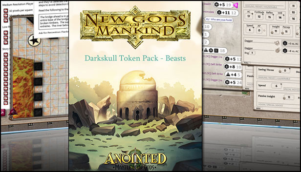 Fantasy Grounds - New Gods of Mankind - Anointed: Token Pack - Beasts of Naalrinnon Pack Steam capsule image