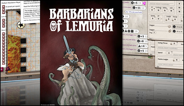 Fantasy Grounds - Ruleset: Barbarians of Lemuria Steam capsule image
