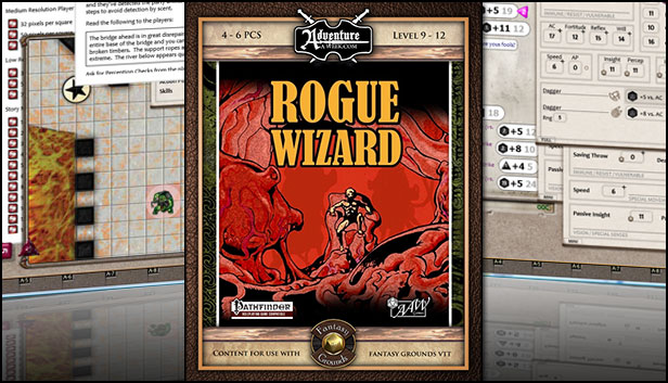Fantasy Grounds - A09: Rogue Wizard (PFRPG) Steam capsule image
