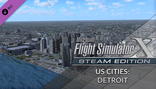 FSX Steam Edition: US Cities: Detroit Add-On Steam capsule image