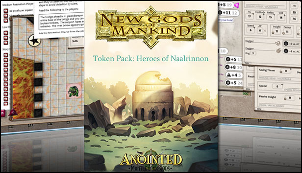 Fantasy Grounds - New Gods of Mankind - Anointed: Token Pack - Heroes of Naalrinnon Pack Steam capsule image