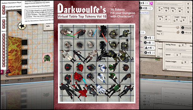 Fantasy Grounds - Darkwoulfe's Token Pack Volume 18 Steam capsule image