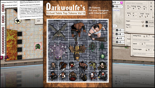 Fantasy Grounds - Darkwoulfe's Token Pack Volume 19 Steam capsule image