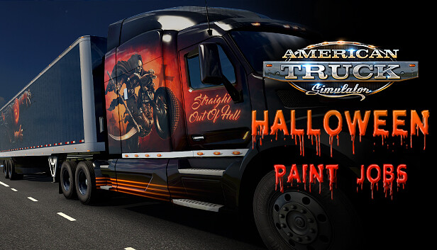 American truck simulator - halloween paint jobs pack 1.8.9
