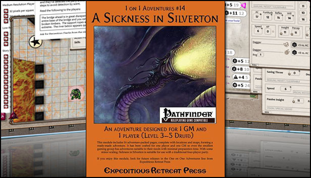 Fantasy Grounds - One on One Adventures #14: A Sickness in Silverton (PFRPG) Steam capsule image