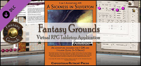 Fantasy Grounds - One on One Adventures #14: A Sickness in Silverton (PFRPG) achievements game banner