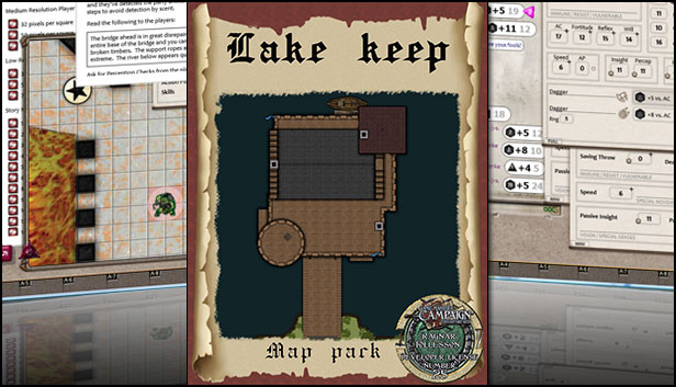 Fantasy Grounds - Map Pack: Lake Keep Steam capsule image