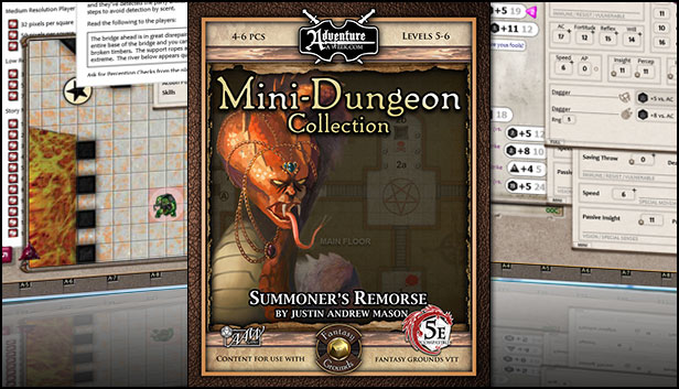 Fantasy Grounds - Mini-Dungeon #004: Summoner's Remorse (5E) Steam capsule image