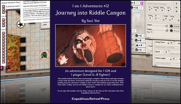 Fantasy Grounds - 1 on 1 Adventures #12: Journey into Riddle Canyon (PFRPG) Steam capsule image