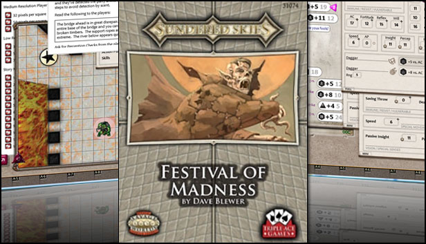 Fantasy Grounds - Sundered Skies: Festival of Madness (Savage Worlds) Steam capsule image