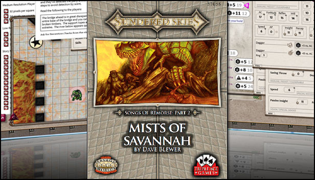 Fantasy Grounds - Sundered Skies: Mists of the Savannah (Savage Worlds) Steam capsule image