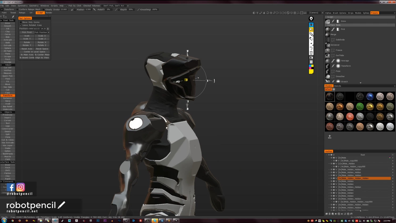 Robotpencil Presents: 3D Coat, Hard Surface Character on Steam