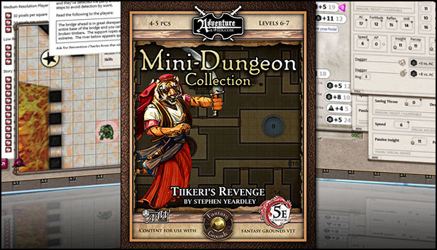 Fantasy Grounds - Mini-Dungeon #009: Tiikeri's Revenge (5E) Steam capsule image